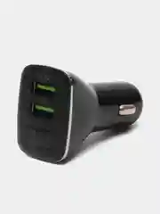 Автомобильное зарядное устройство на 2 USB Dream S39, дисплей, 12/24В, 2.4А, черный