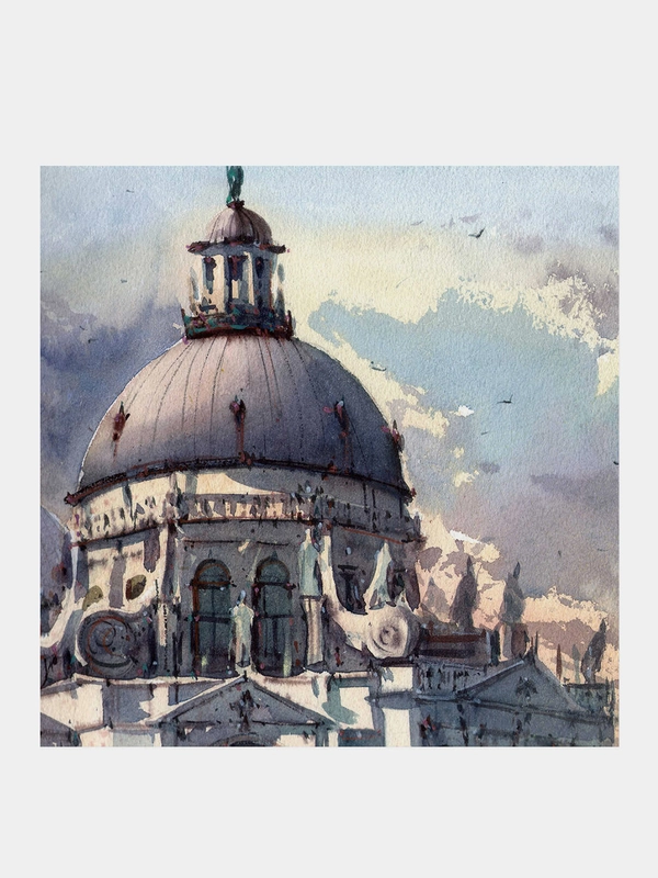 Набор для творчества Алмазная мозаика "Собор в облаках", 30*30 см, 59803