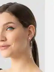 Серьги подвески с жемчугом на Новый год