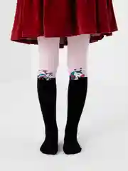 Розовый колготки хлопковые для девочки
