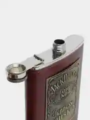 Карамельный подарочный мужской набор "Фляжка со стопками", подарок мужчине фляга
