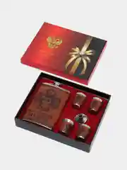 Светло-коричневый подарочный мужской набор "Фляжка со стопками", подарок мужчине фляга