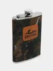 Зелёный хаки подарочный мужской набор "Фляжка со стопками", подарок мужчине фляга