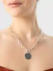 Цепочка с напылением серебра 925 пробы