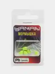Салатовый мормышки с фосфорной пяткой, 5 шт, 0,3 - 1,4 г