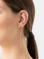 Серьги со звездой, удлиненные