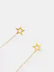Серьги со звездой, удлиненные