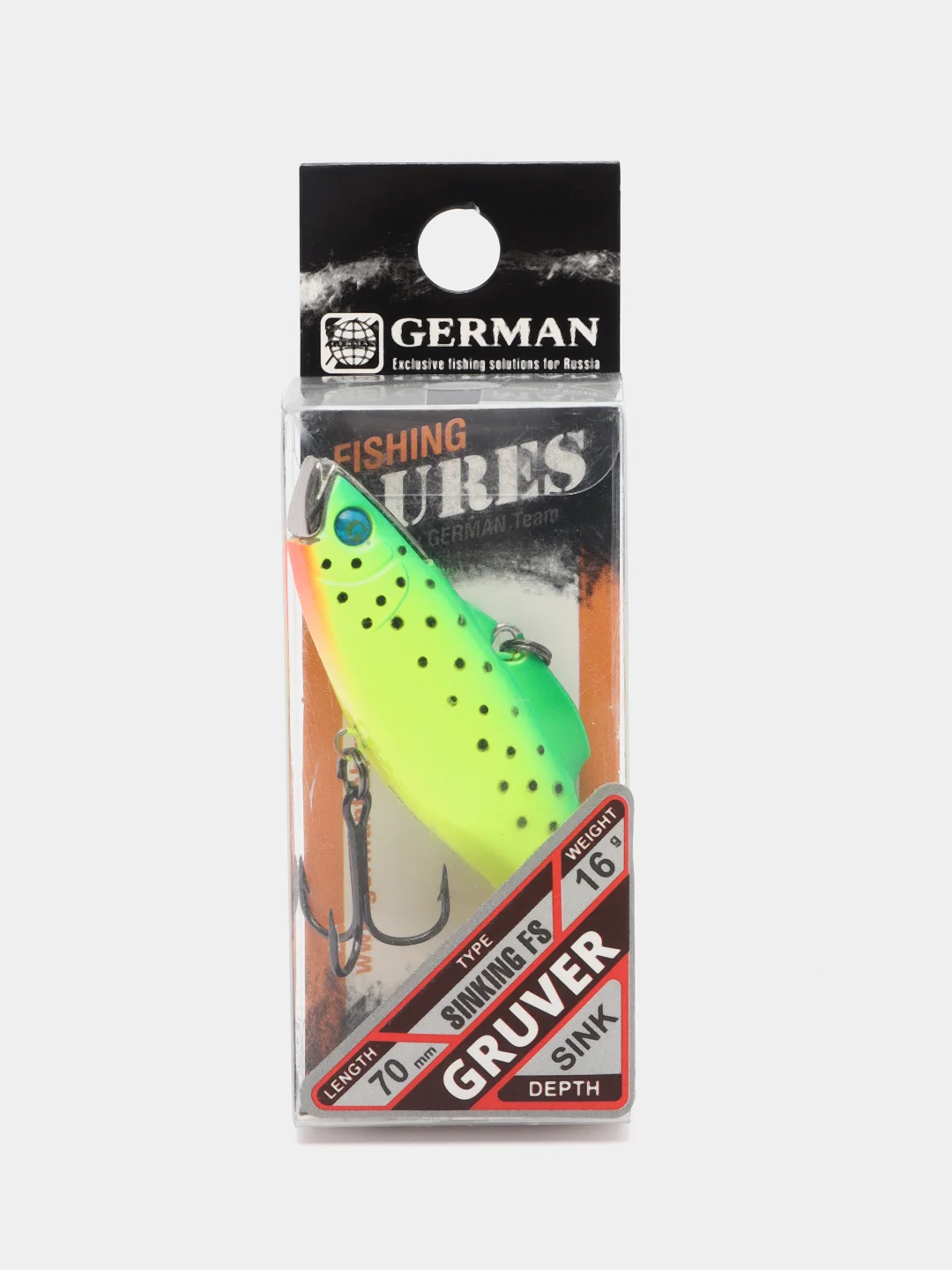 Аметистовый раттлин GERMAN "Gruver" 70 мм, 16 г