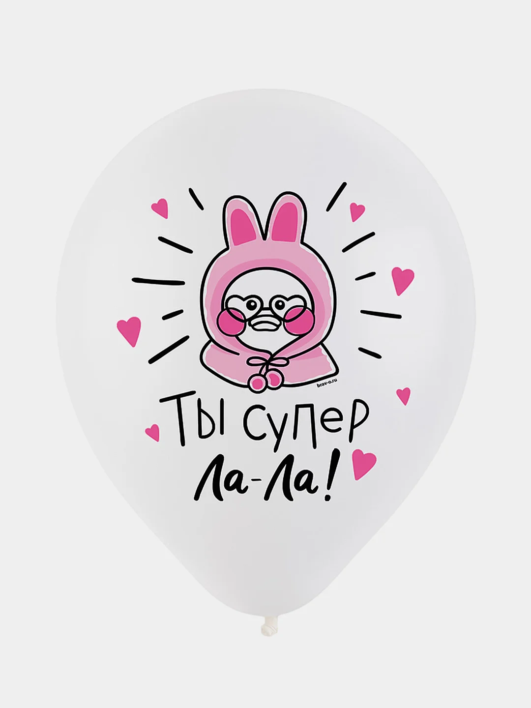 Набор из латексных шаров "Уточка Ла-Ла" 5 штук, 12"/30 см