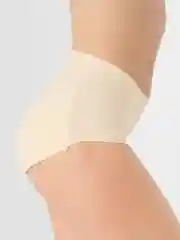 Бежевый трусы женские push-up, с накладкой на ягодицы