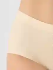 Бежевый трусы женские push-up, с накладкой на ягодицы
