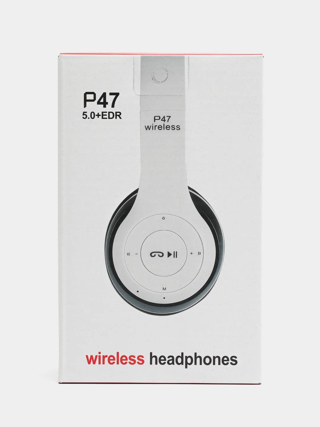 Белый стерео-наушники беспроводные P47, Bluetooth
