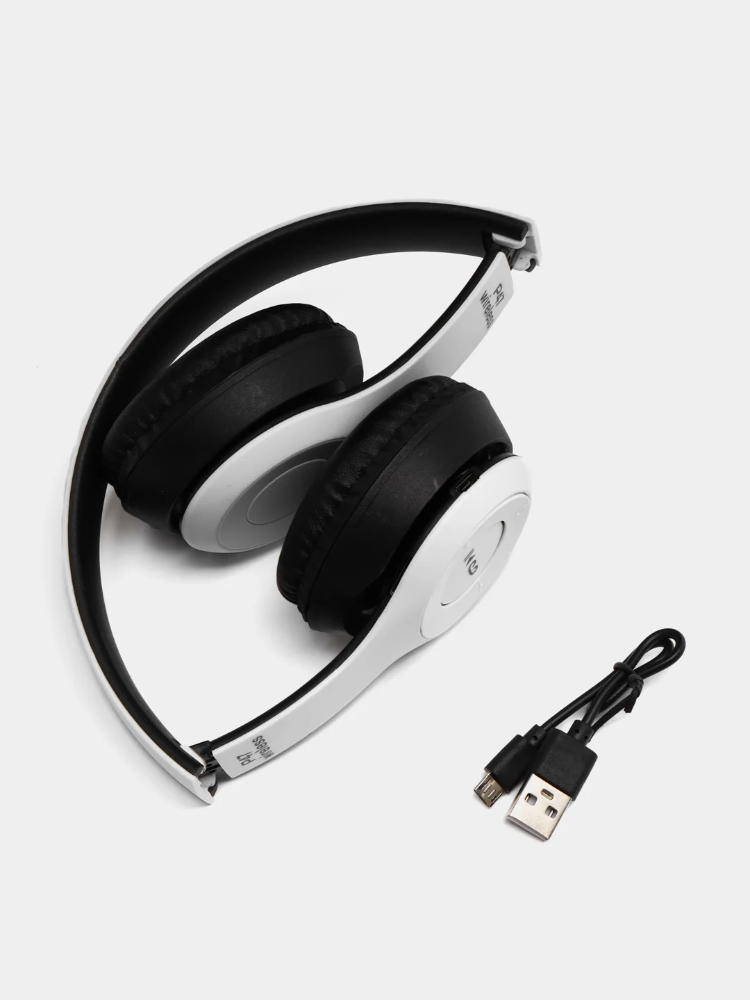 Белый стерео-наушники беспроводные P47, Bluetooth