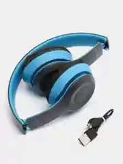 Синий стерео-наушники беспроводные P47, Bluetooth
