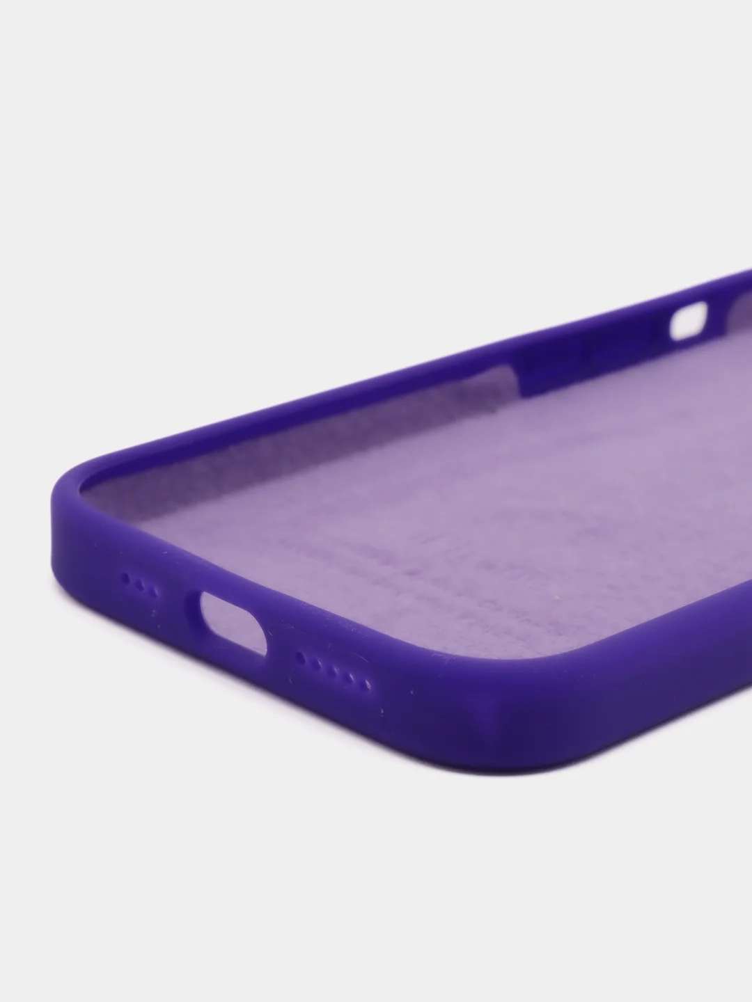 Темно-синий чехол Silicone Case для iPhone 14, 14 Pro, 14 Plus, 14 Pro Max, с закрытым низом