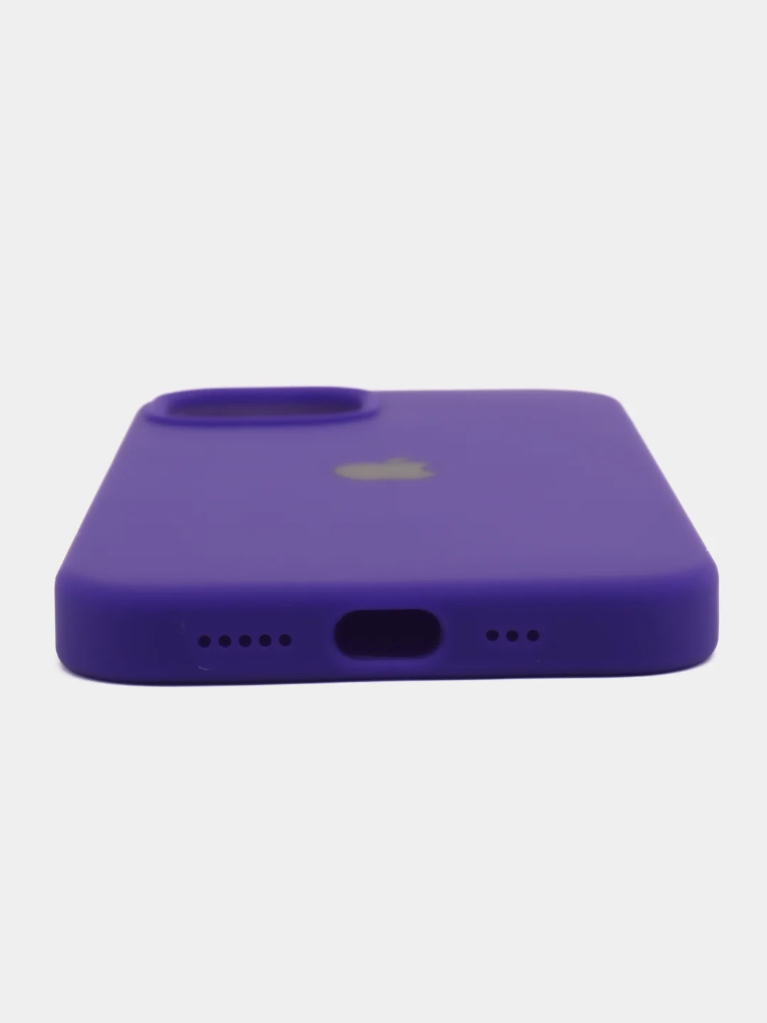 Темно-синий чехол Silicone Case для iPhone 14, 14 Pro, 14 Plus, 14 Pro Max, с закрытым низом