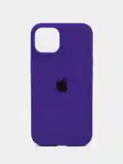 Темно-синий чехол Silicone Case для iPhone 14, 14 Pro, 14 Plus, 14 Pro Max, с закрытым низом