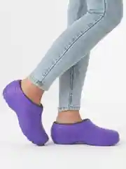 Фиолетовый галоши утеплённые женские, 2 цвета