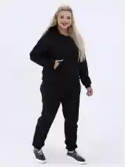 Черный костюм женский, большие размеры