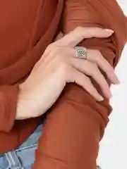 Серебряный кольцо "Сила"