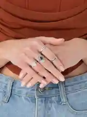 Серебряный набор женских колец, кольца 15 штук комплект