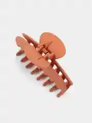 Коралловый меланж заколка - краб