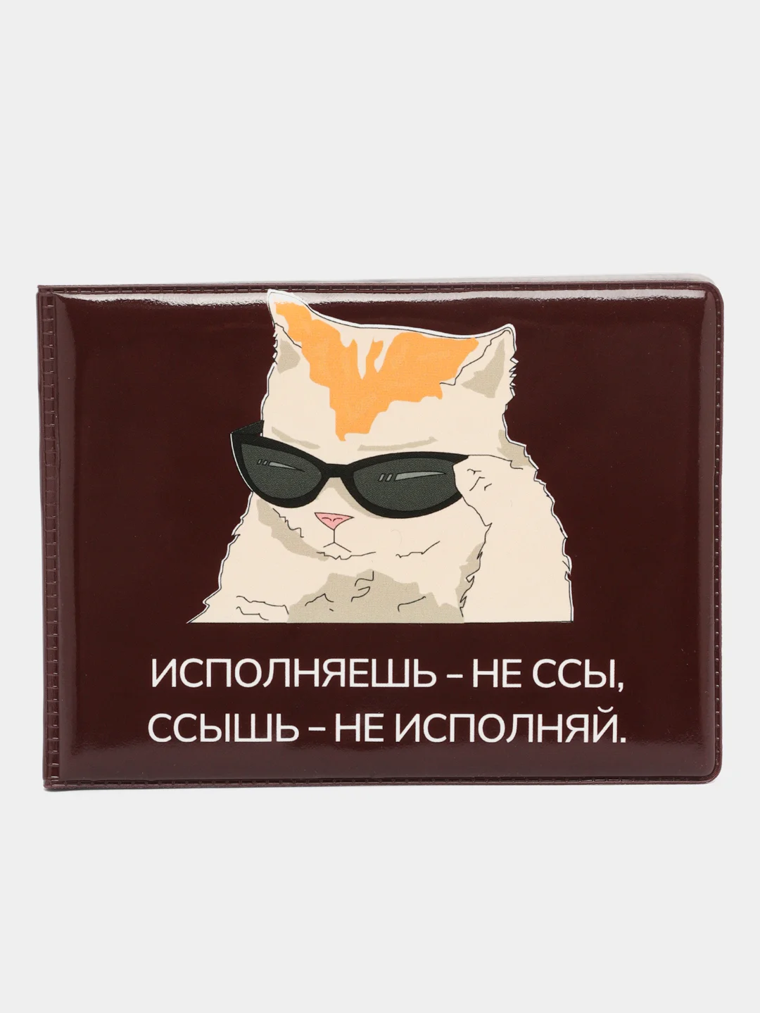 Обложка для студенческого билета "Кот исполнитель"