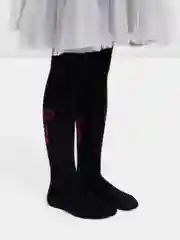 Угольный колготки детские для девочки, хлопок