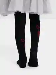 Угольный колготки детские для девочки, хлопок