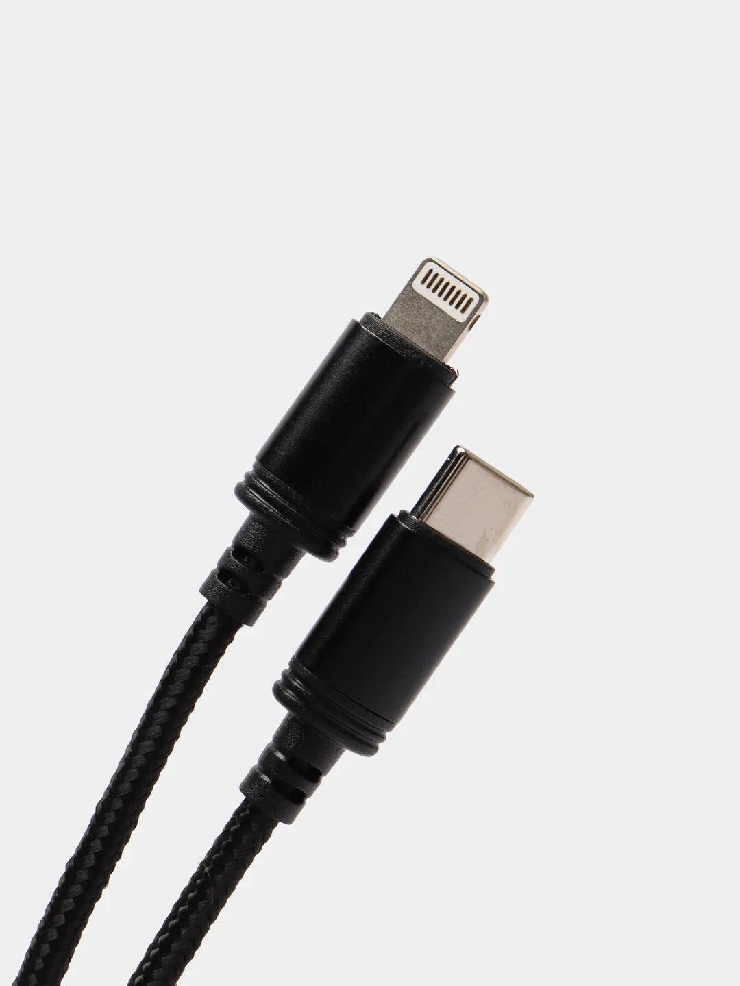 Черный кабель зарядный Hoco X89, 3A, плетеный, на Type-C, Micro-USB, Lightning