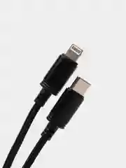 Черный кабель зарядный Hoco X89, 3A, плетеный, на Type-C, Micro-USB, Lightning