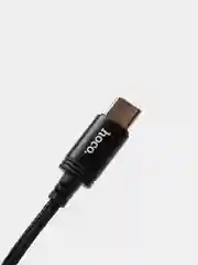 Черный кабель зарядный Hoco X89, 3A, плетеный, на Type-C, Micro-USB, Lightning