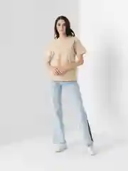 Бежевый футболка женская, мужская базовая, больших размеров, oversize, хлопковая