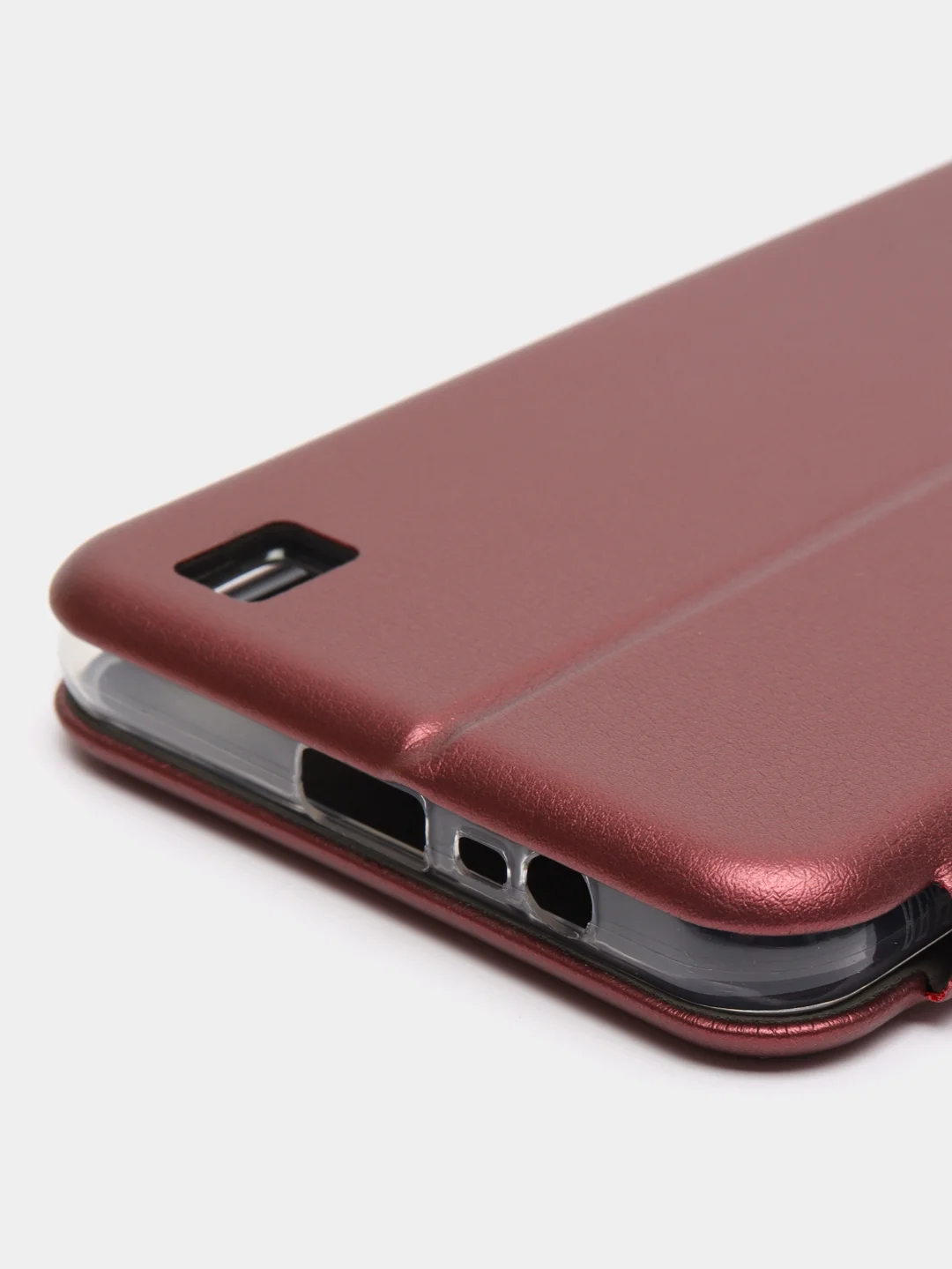 Бордовый чехол - книжка для Realme C31