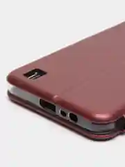 Бордовый чехол - книжка для Realme C31