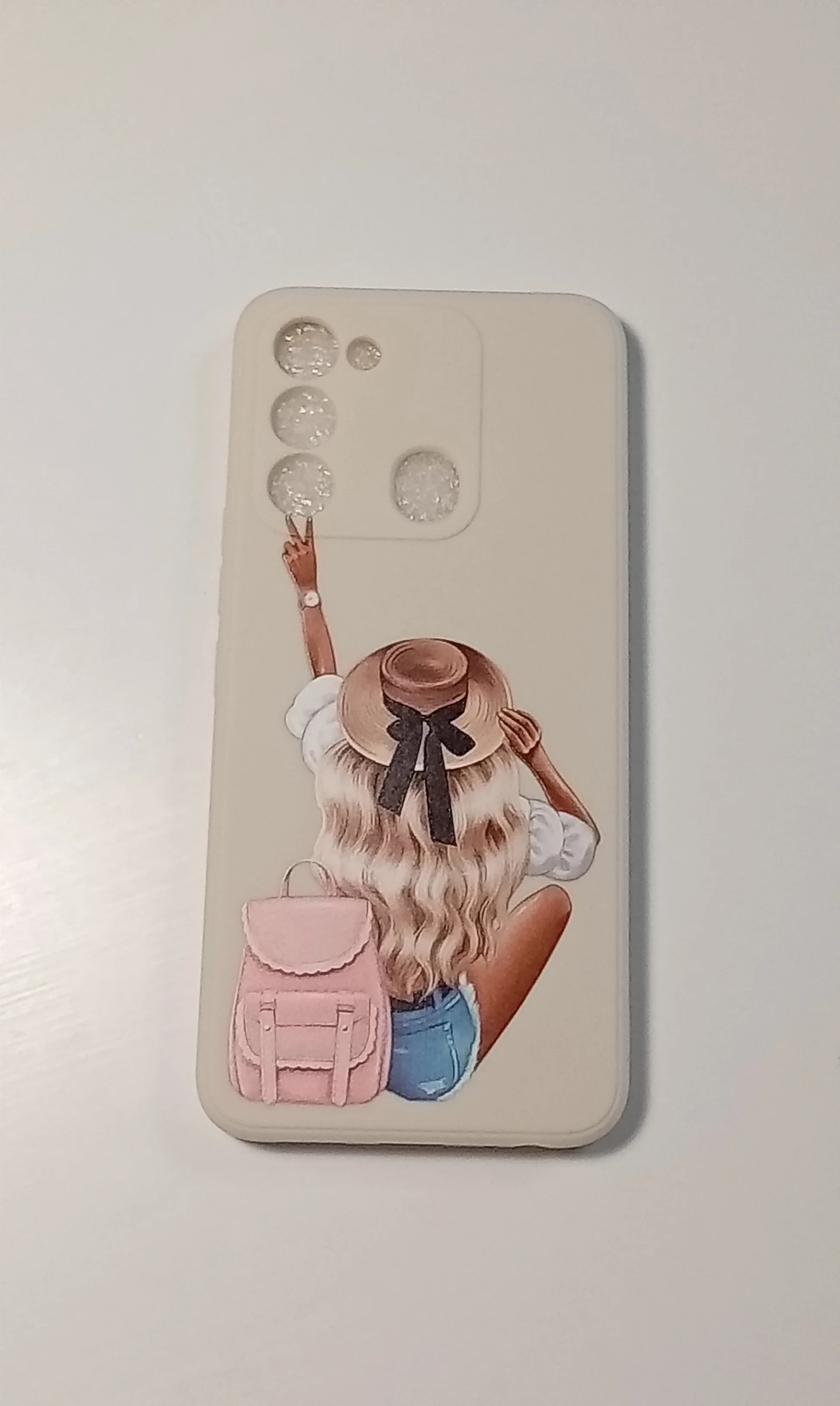 Сиреневый чехол TECNO Spark 8C / TECNO GO 2022 с защитой камеры