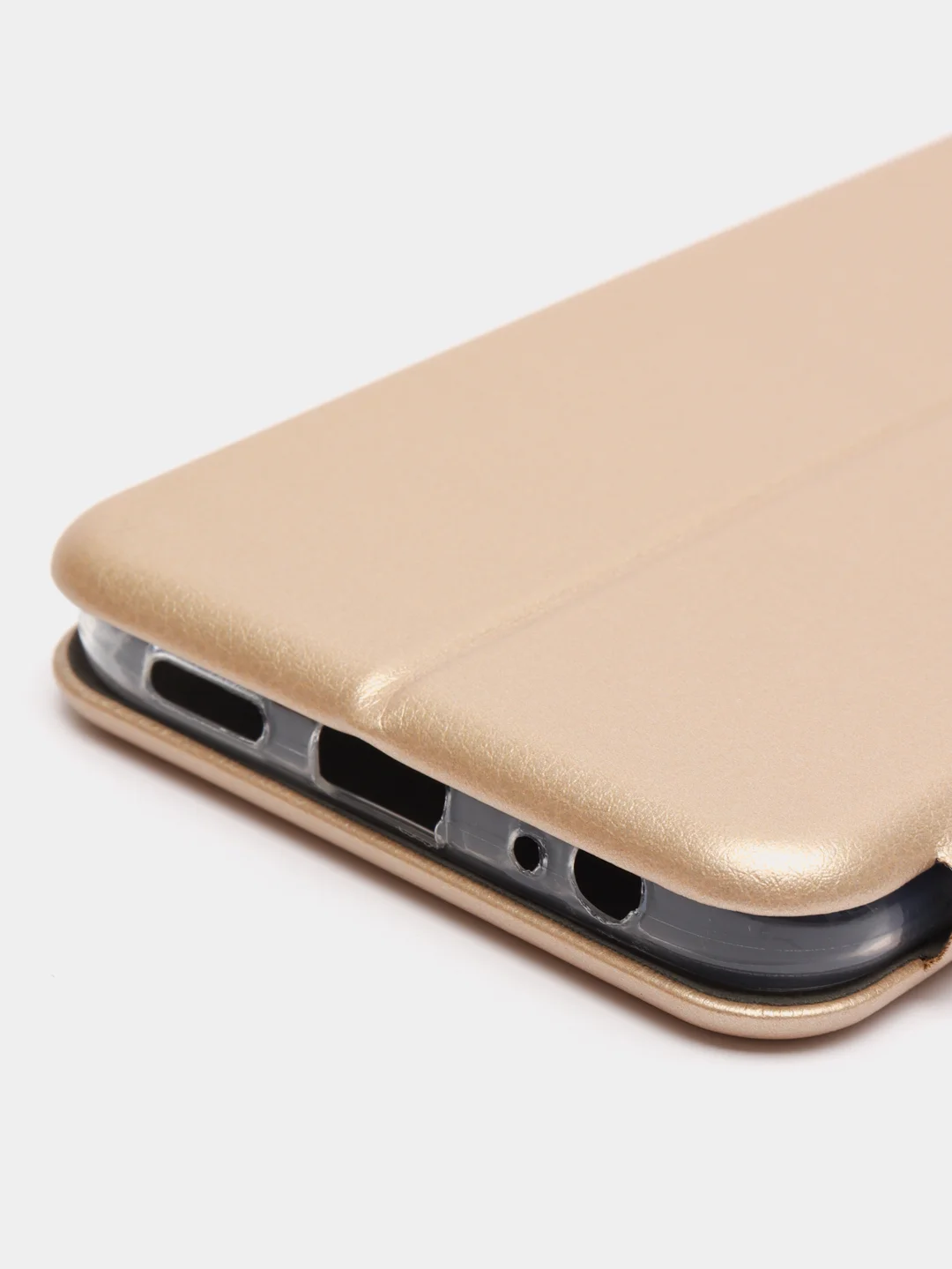 Золотой чехол-книжка для Tecno Spark 8C / Spark Go 2022