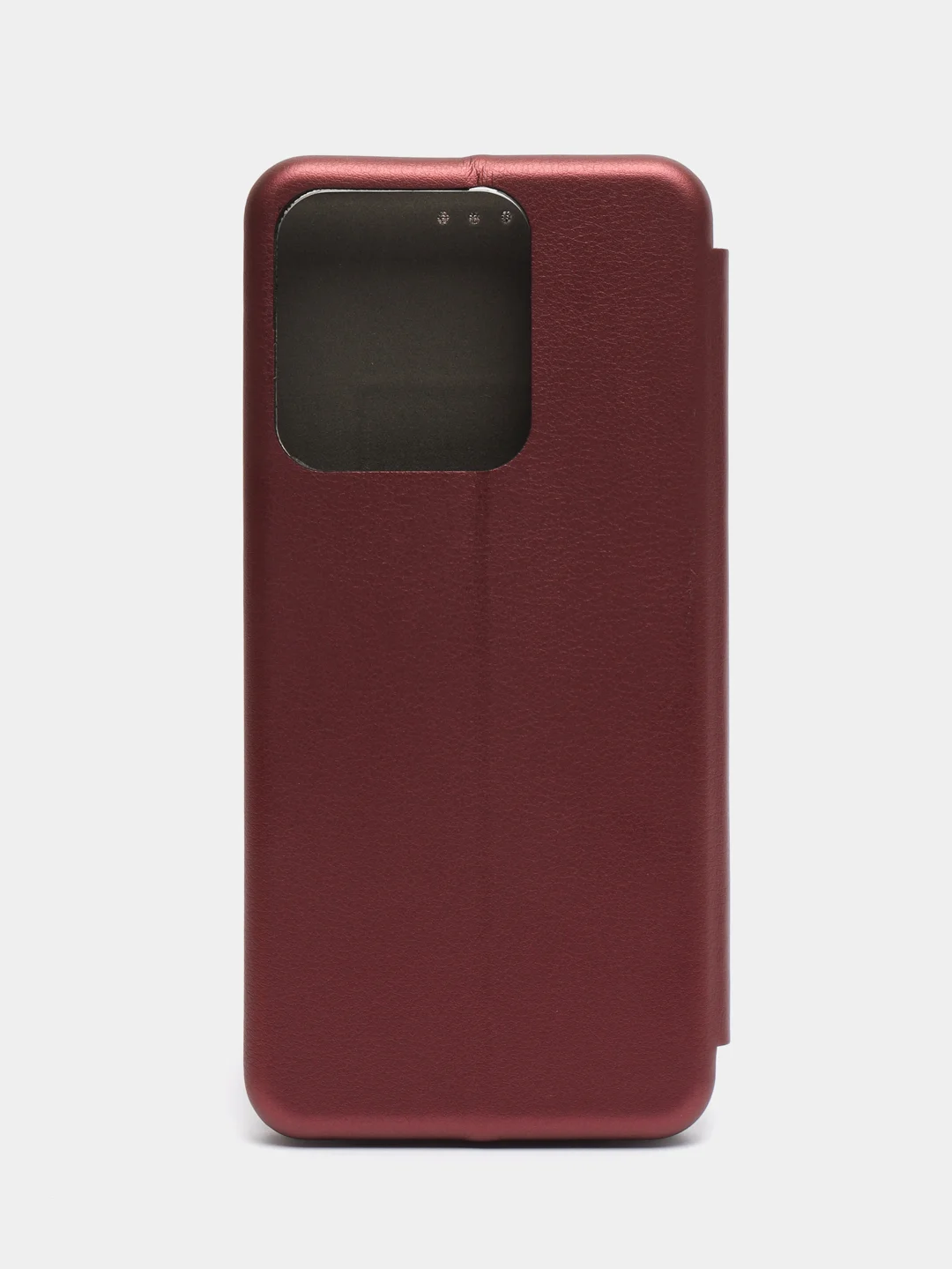 Бордовый чехол-книжка для Tecno Spark 8C / Spark Go 2022
