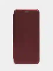 Бордовый чехол-книжка для Tecno Spark 8C / Spark Go 2022