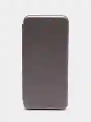 Серый чехол-книжка для Realme С30, C31, C35 с отсеком для карт, на магните