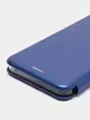 Темно-синий чехол-книжка для Realme С30, C31, C35 с отсеком для карт, на магните