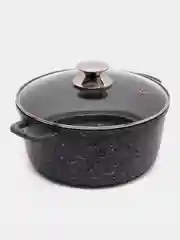 Серый кастрюля "ГРАНИТ MB", алюминий, 4,1 л, 24 см