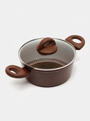 Кастрюля литая, алюминиевая, мраморная крошка, 2,6 л, 20 см