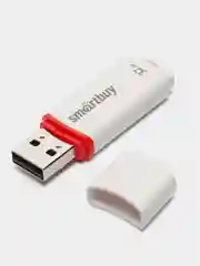Белый флеш-накопитель USB SmartBuy память 4, 8, 16, 32, 64 Гб