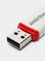 Белый флеш-накопитель USB SmartBuy память 4, 8, 16, 32, 64 Гб