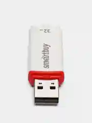 Белый флеш-накопитель USB SmartBuy память 4, 8, 16, 32, 64 Гб