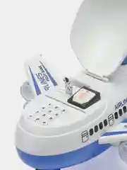 Копилка "Самолёт" с кодовым замком, пластик, звук, АА, 31 х 33,5 х 19 см