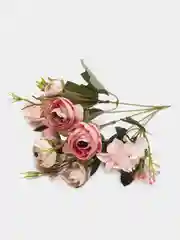 Белый искусственные цветы Камелии, букет, пионы, розы, ранункулюсы, осока, растения, зелень