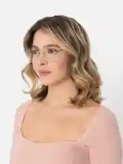 Золотой очки, без диоптрий, имиджевые