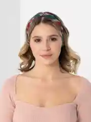 Зеленый повязка на голову с узлом, ободок
